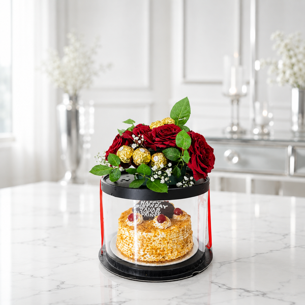 Royal Rose & Ferrero Celebration Cake Box