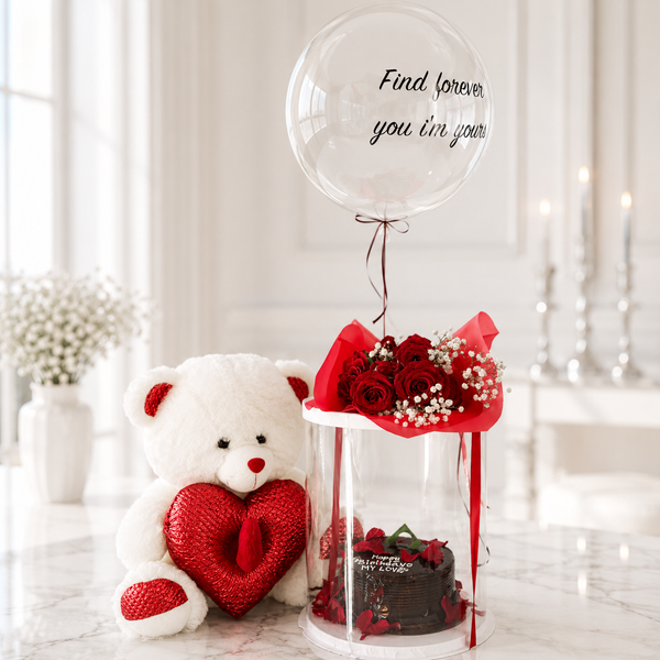 Forever Love Teddy Gift Set