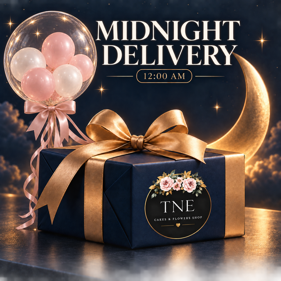 Midnight 12:00 AM gift delivery add-on for surprise deliveries in the UAE