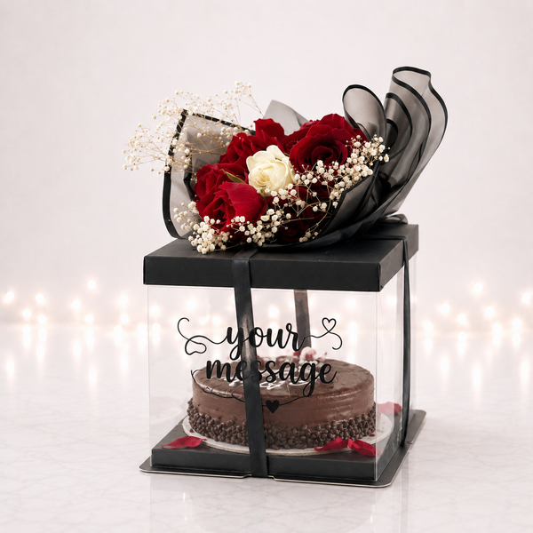Elegant Floral Cake Gift Box