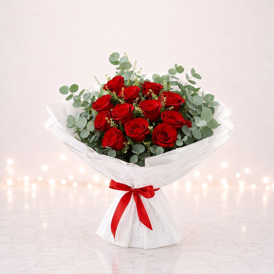 Everlasting Love Red Rose Bouquet