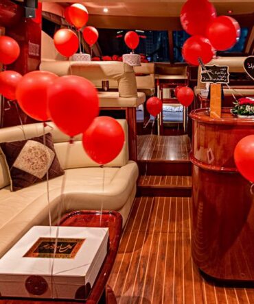 Romantic Love Setup in Yacht