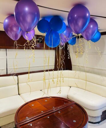 Celebrate Decorated Birthday in Yacht