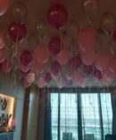 Pink Birthday Room Setup