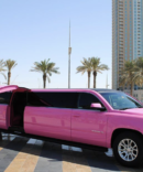 Experience GMC Pink Limousine in UAE